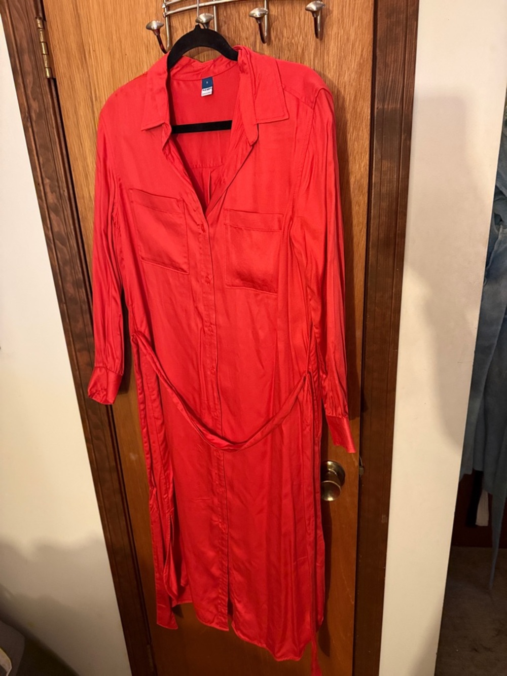 Old Navy  Long Sleeve Button-Front Shirt Dress